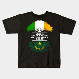 Irish Grown With Mauritanian Roots - Gift for Mauritanian With Roots From Mauritania Kids T-Shirt